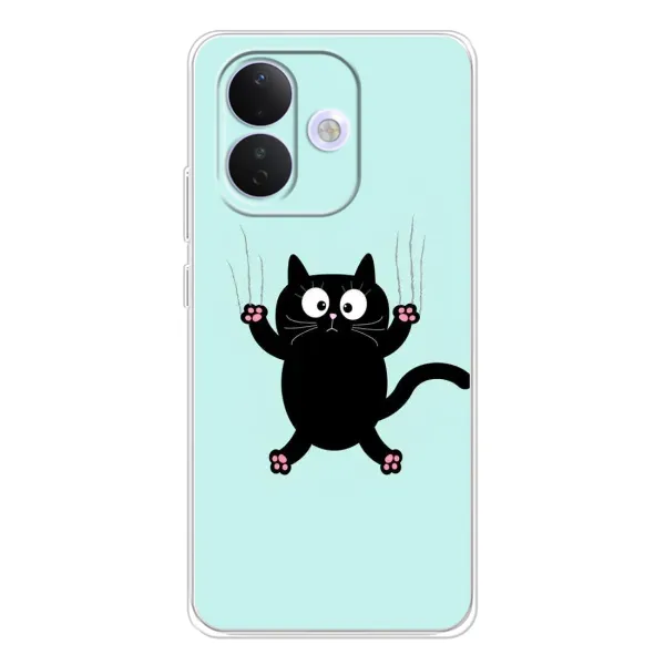 Чехол с принтом «Падающий кот» для Xiaomi Redmi Note 17 Pro