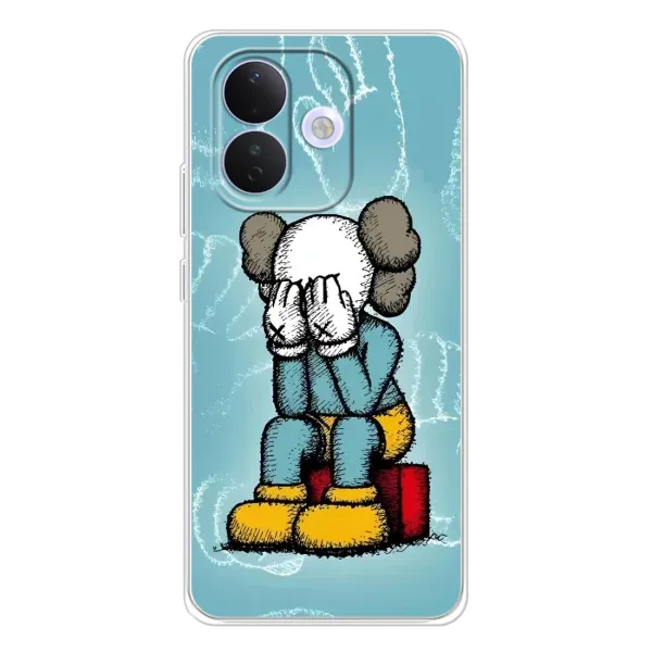Чехол с принтом «Плач Bearbrick» для Xiaomi Redmi Note 17 Pro
