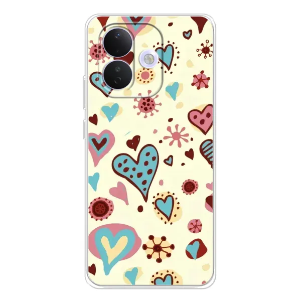 Чехол с принтом «Сердечки» для Xiaomi Redmi Note 17 Pro Чехол с принтом «Сердечки» для Xiaomi Redmi Note 17 Pro