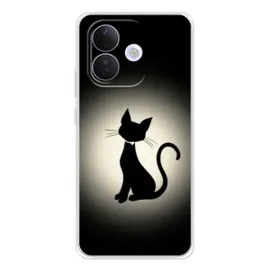 Чехол с принтом для Xiaomi Redmi Note 17 Pro (AlphaPrint) Модные коты (Силуэт котика)