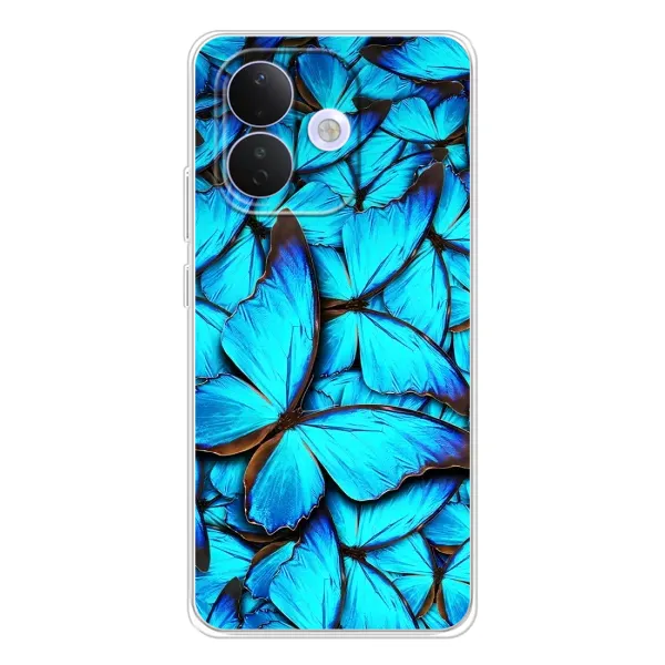 Чехол с принтом «Синие бабочки» для Xiaomi Redmi Note 17 Pro Чехол с принтом «Синие бабочки» для Xiaomi Redmi Note 17 Pro