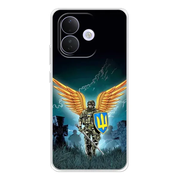 Чехол с принтом «Солдат ЗСУ» для Xiaomi Redmi Note 17 Pro Чехол с принтом «Солдат ЗСУ» для Xiaomi Redmi Note 17 Pro