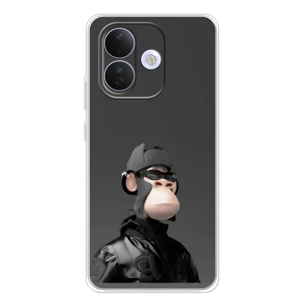 Чохол з принтом «стильна мавпа NFT» для Xiaomi Redmi Note 17 Pro