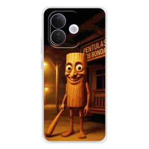 Чехол с мемом Тралалело тралала на Xiaomi Redmi Note 17 Pro (Тунг тунг сахур)