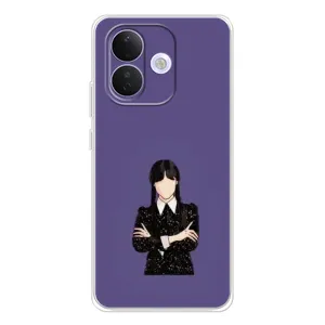Чохли Венсдей на Xiaomi Redmi Note 17 Pro Уенсдей (AlphaPrint) (Венздей у чорному)