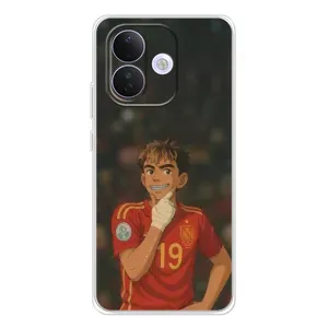 Чехол с футболистом Ламин Ямаль Xiaomi Redmi Note 17 Pro (Ямаль аниме)