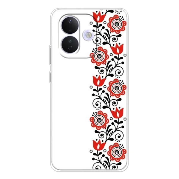 Чехол с принтом «Яркая вишиванка» для Xiaomi Redmi Note 17 Pro