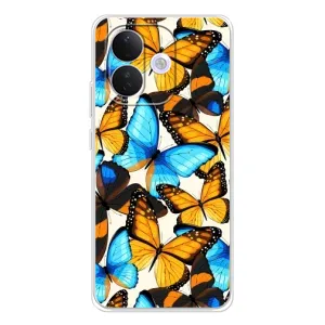 Чехол с принтом для Сяоми Редми Ноте 17 Про - (Прикольные) (AlphaPrint) (Яркие бабочки)