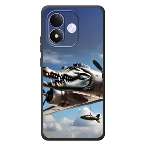 Чехол с мемом Тралалело тралала на Xiaomi Redmi Note 17 (Бомбардиро крокодило)