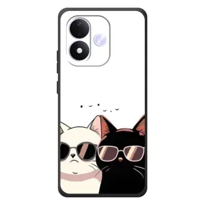 Чохол з малюнком кіт на Xiaomi Redmi Note 17 (Коти в окулярах)