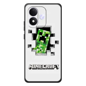 Чехол Майнкрафт на Xiaomi Redmi Note 17 (AlphaPrint) Minecraft (крипер Майнкрафт)
