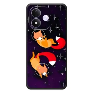 Чохли з картинкою Лисичка для Xiaomi Redmi Note 17 (VPrint) (Лисички космонавти)