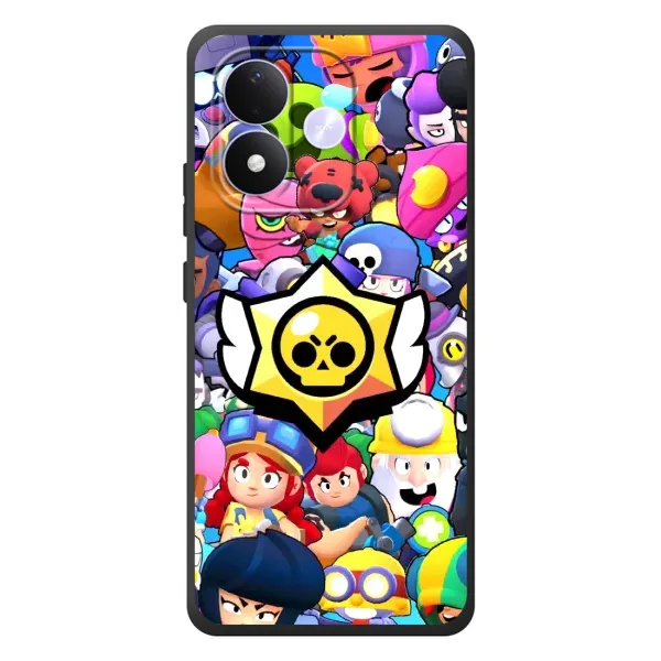 Чехол с принтом «Лого Brawl Stars» для Xiaomi Redmi Note 17