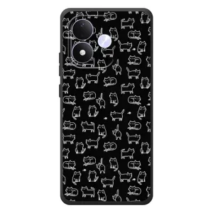 Чохол з принтом для Xiaomi Redmi Note 17 (AlphaPrint) Модні коти (Маленькі котики)