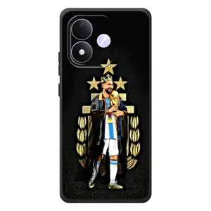 Чехлы для Xiaomi Redmi Note 17 (Leo чемпион) (AlphaPrint) (Месси Король)