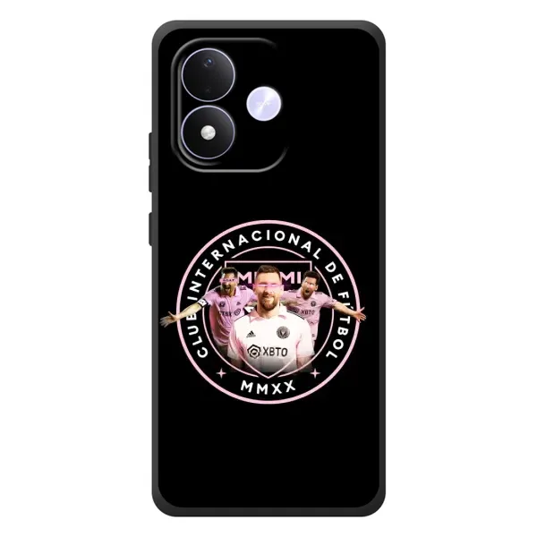 Чехол с принтом «Месси в лого» для Xiaomi Redmi Note 17 Чехол с принтом «Месси в лого» для Xiaomi Redmi Note 17