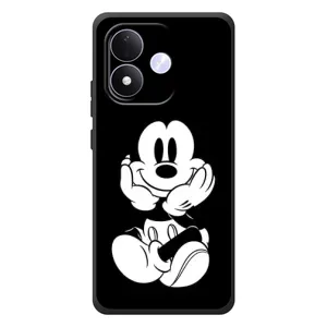 Эксклюзивный чехол для Xiaomi Redmi Note 17 (AlphaPrint - Мультяшные) (Микки на черном)