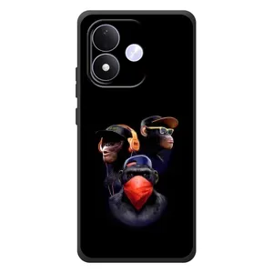 Чохол з Мавпами Xiaomi Redmi Note 17 - (AlphaPrint) (Три мавпи)