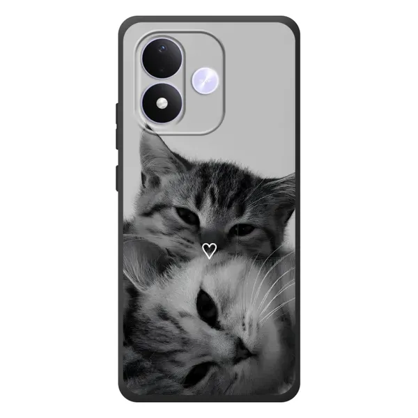 Чохол з принтом «Пара котів» для Xiaomi Redmi Note 17