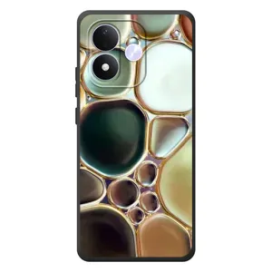 Мраморный чехол на Xiaomi Redmi Note 17 (VPrint) (Радужный Мрамор)