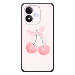 Чехол с розовым рисунком для Xiaomi Redmi Note 17 (Розовые вишни)