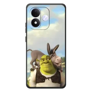 Чехол с мультфильмом Шрек на Xiaomi Redmi Note 17 (Шрек и Осел)
