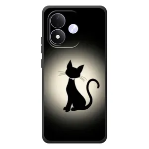 Чохол з принтом для Xiaomi Redmi Note 17 (AlphaPrint) Модні коти (Силует котика)