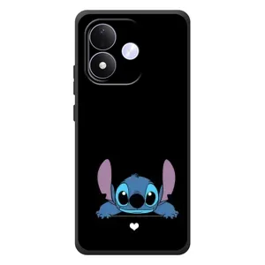 Чохол з принтом Стіч на Xiaomi Redmi Note 17 (Стіч на чорному)