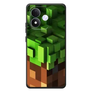 Чехол Майнкрафт на Xiaomi Redmi Note 17 (AlphaPrint) Minecraft (текстура Майнкрафт)