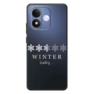 Зимні Чохли для Сяомі Редмі Ноут 17 - прозорий фон (Winter loading)
