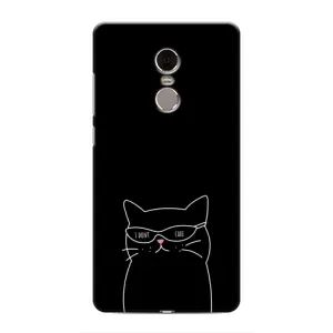 Чехол с рисунком кот на Xiaomi Redmi Note 4 (Равнодушный кот)