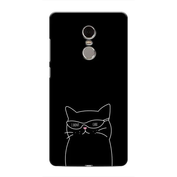 Чехол с принтом «Равнодушный кот» для Xiaomi Redmi Note 4