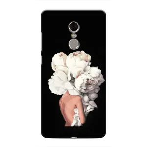 Чехлы (ART) Цветы на Xiaomi Redmi Note 4 (VPrint) (Білі квіти)