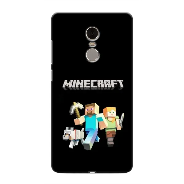 Чехол с принтом «герои Minecraft» для Xiaomi Redmi Note 4