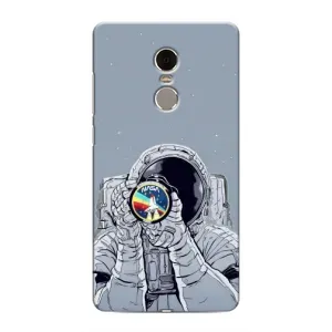 Чехол NASA для Xiaomi Redmi Note 4 (AlphaPrint) (Космонавт фото)