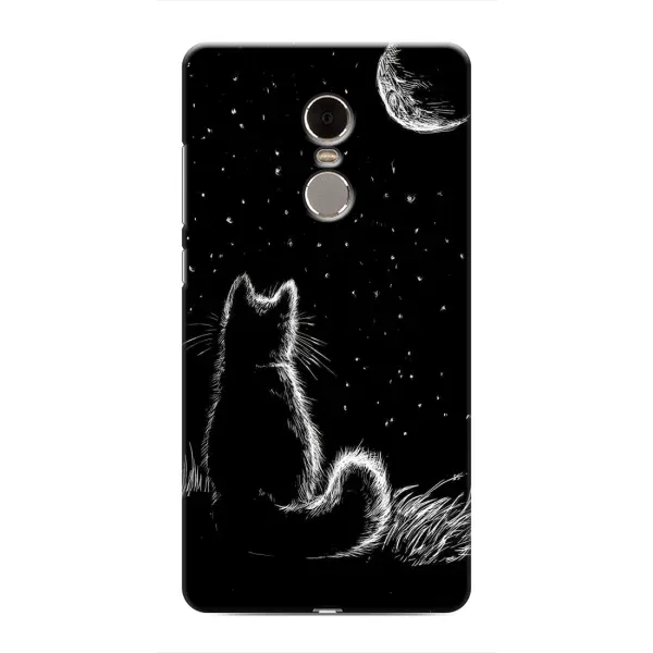 Чохол з принтом «Котик і місяць» для Xiaomi Redmi Note 4 Чохол з принтом «Котик і місяць» для Xiaomi Redmi Note 4