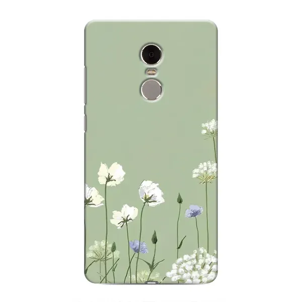 Чехол с принтом «Цветы на зеленом» для Xiaomi Redmi Note 4