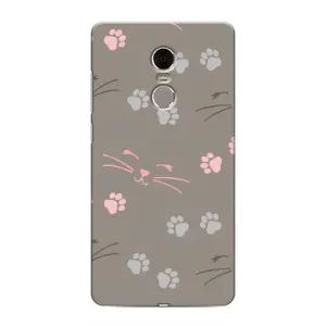 Чехол с рисунком кот на Xiaomi Redmi Note 4 (Лапы и усы)