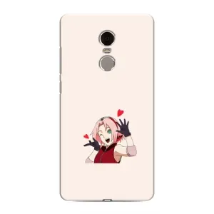 Чехлы Персонажи Аниме Наруто для Xiaomi Redmi Note 4 (AlphaPrint) (Лайк Сакура)