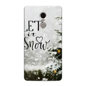 Новорічні, Святкові Чохли для Xiaomi Redmi Note 4 - 2024 год (Let it snow)