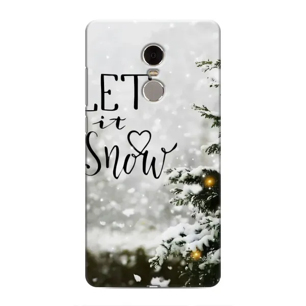 Чехол с принтом «Let it snow» для Xiaomi Redmi Note 4 Чехол с принтом «Let it snow» для Xiaomi Redmi Note 4