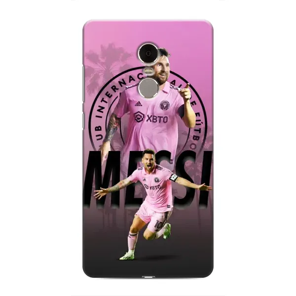Чехол с принтом «Messi Miami» для Xiaomi Redmi Note 4