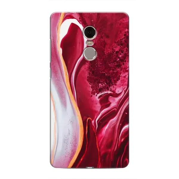 Чехол с принтом «Мрамор красный» для Xiaomi Redmi Note 4