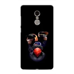 Чехол с Обезьянами Xiaomi Redmi Note 4 - (AlphaPrint) (Три обезьяны)