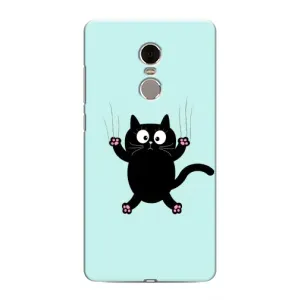 Чехол с принтом для Xiaomi Redmi Note 4 (AlphaPrint) Модные коты (Падающий кот)