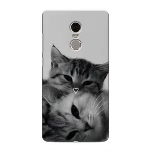 Чехол с рисунком кот на Xiaomi Redmi Note 4 (Пара котов)