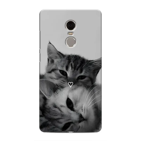 Чехол с принтом «Пара котов» для Xiaomi Redmi Note 4