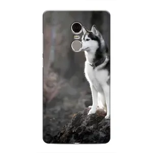 Чехол с Хаски для Xiaomi Redmi Note 4 - (AlphaPrint) (Верный пес)