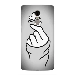 Чехол с принтом для Xiaomi Redmi Note 4 (AlphaPrint - Знак сердечка) (Значок Love)