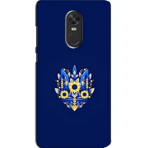 Чехлы для Xiaomi Redmi Note 4X Укр. Символика (AlphaPrint) (Цветочный Герб)
